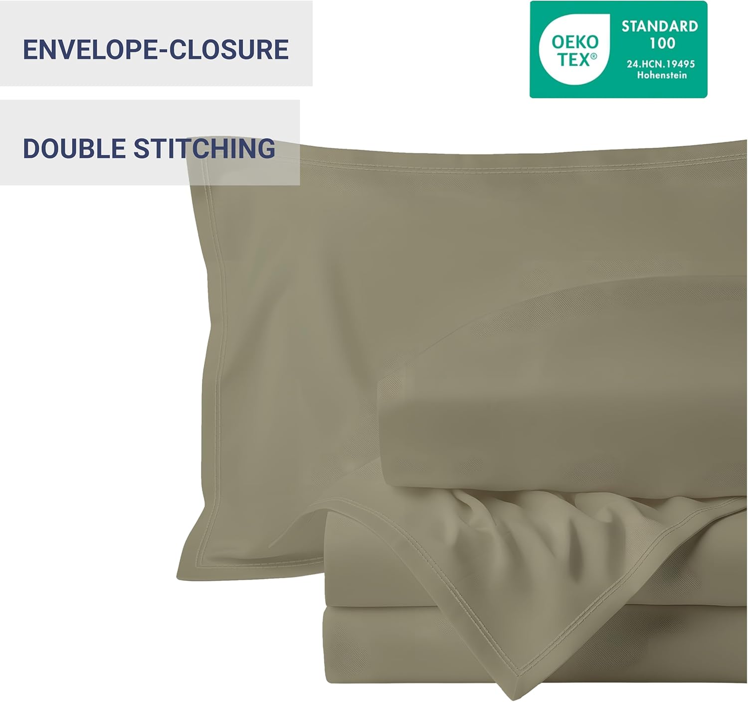 Bed Sheets, 100% VISCOSE DERIVED FROM BAMBOO, Smooth, Silky, Luxuriously Soft, Cooling, Breathable, Double Stitched, Durable