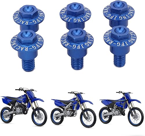 AnXin Tornillos de protección de horquilla de motocicleta, tornillos CNC para YZ65 18-21 YZ85 19-21 YZ125 YZ250 YZ250F YZ450F 18-21 YZ125X 17-21