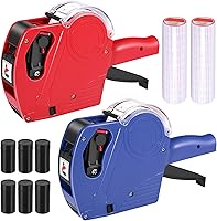 Vista 1 de Pistola de etiquetas de precio MX5500, 2 paquetes de pistolas de precios con 10,000 calcomanías de etiquetas y 6 rodillos de tinta adicionales, kit