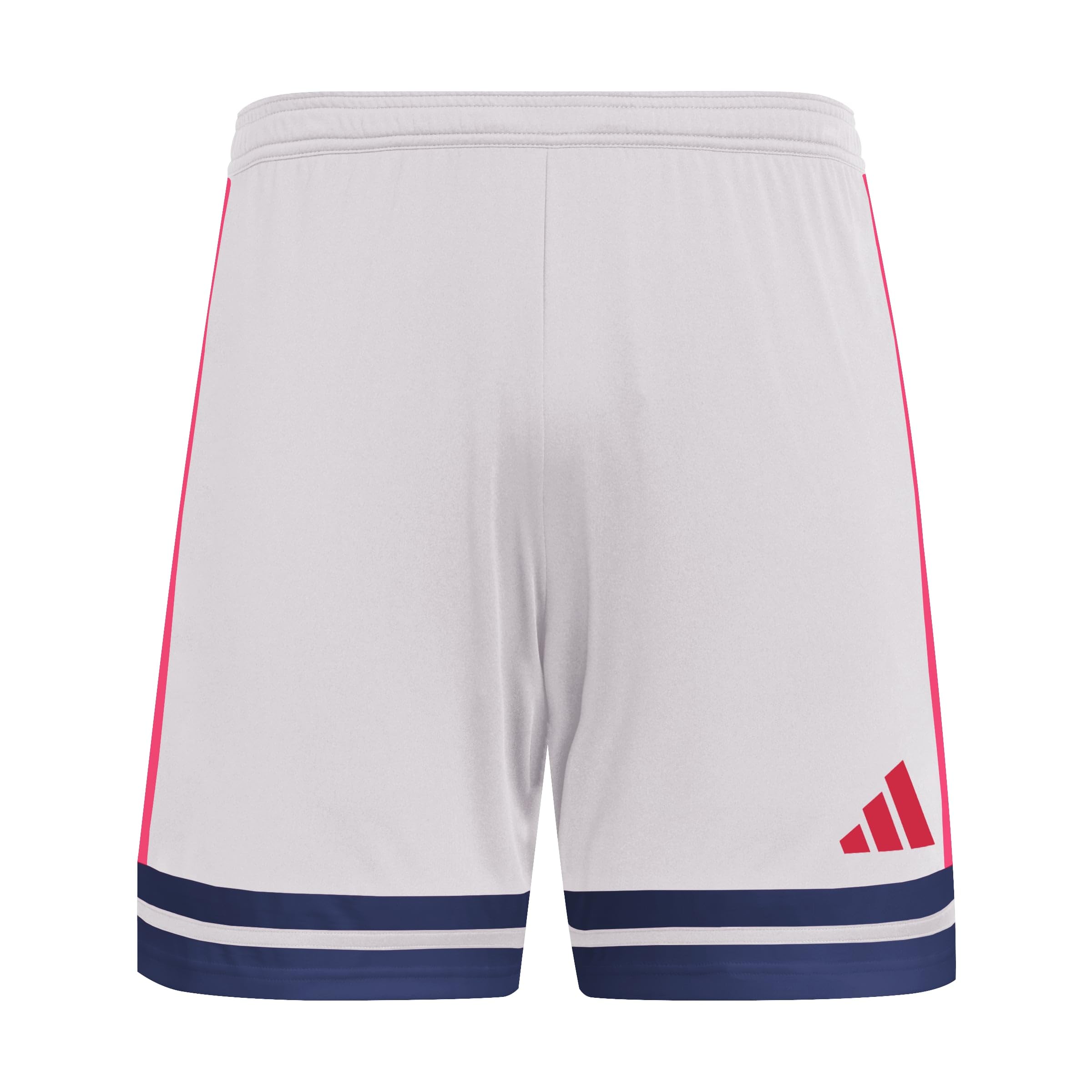 adidas Men's SQUADRA25 Short, Glory Grey/Team Navy Blue 2/Pure Ruby, L