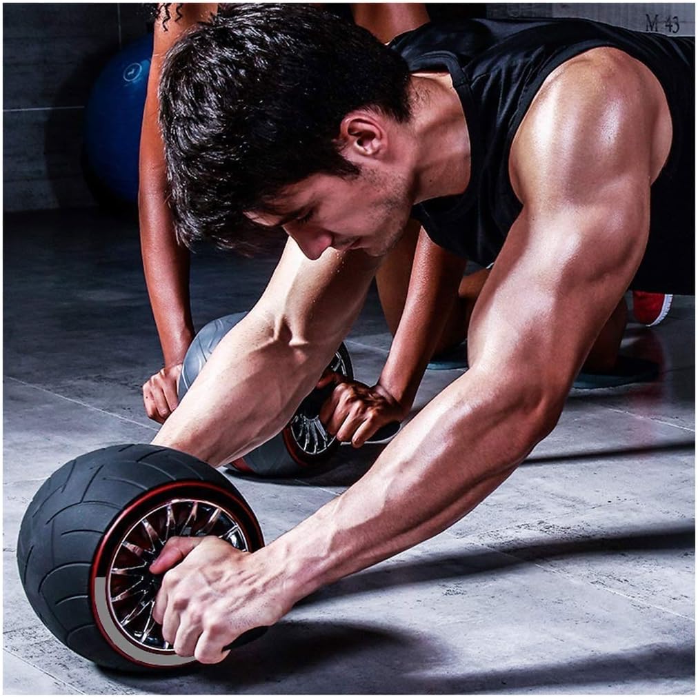 Abdominal Muscle Wheel - Wheel Wheel Abdominal Roller Automatic Rebound Abdominal Mute Fitness Wheel