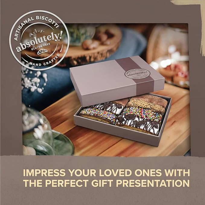 Absolutely Gluten Free Chocolate Biscotti Gift Box Certificado Kosher miniatura 3