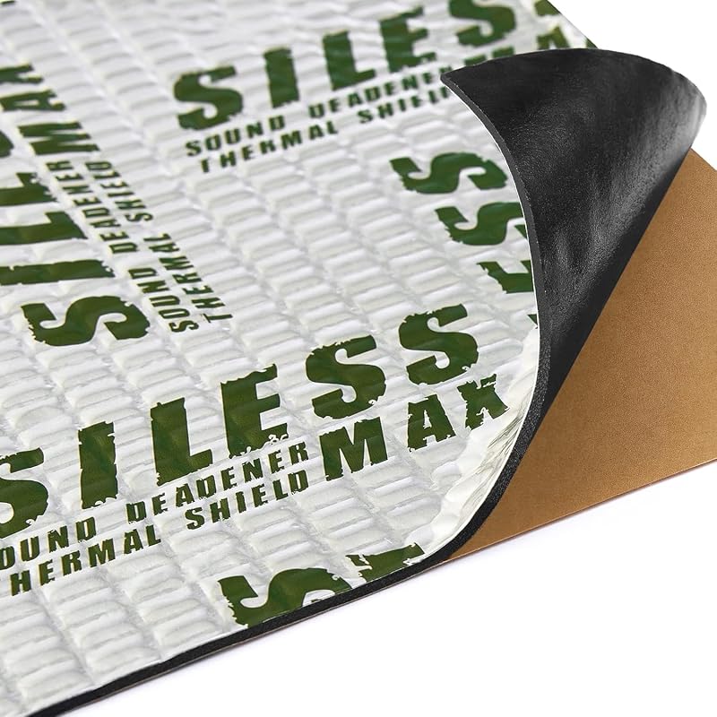 Manta de isolamento acústico automotivo Siless Max VIBRO 120 mil de borracha – 6 pés² (0,56 m²)