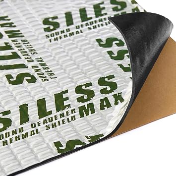 Siless Max 120 mil 3mm 6 sqft Car Sound Deadening mat - Butyl Automotive Sound Deadener - Noise Insulation and Vibration Dampening Material 6 sqft