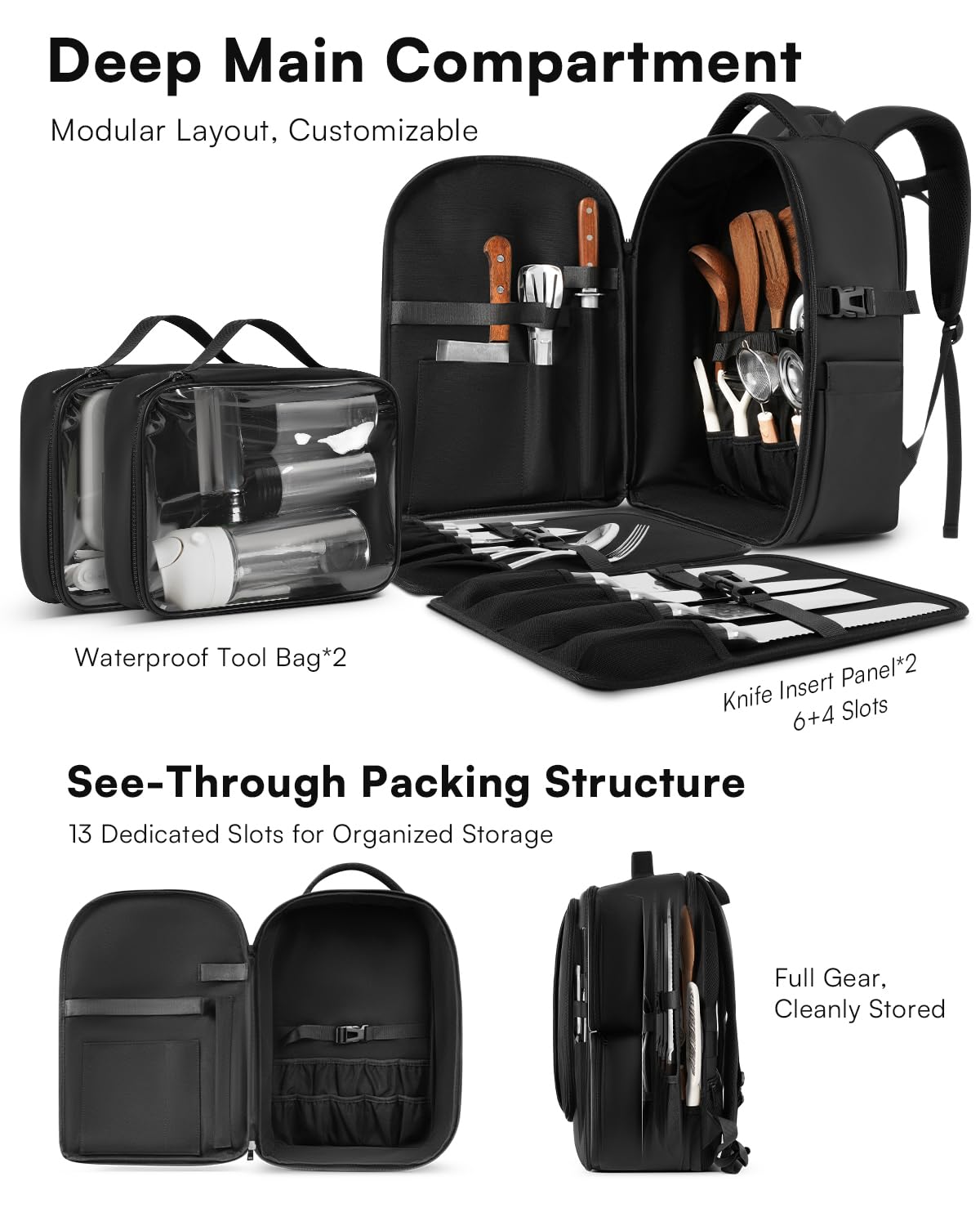 Chef Knife Backpack - Ultimate Tool Organizer -3