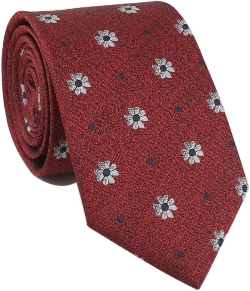 YueLian Herren Krawatte 7cm Blumenmuster elegant krawatten Tie f¡§1r Hochzeit, Anzug, Smoking