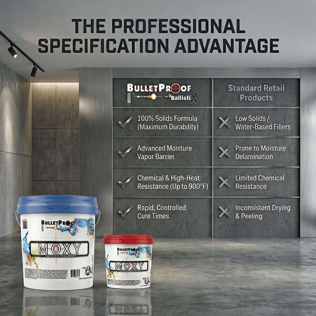 BP Resins: Moxy |100% Solids Epoxy Resin Kit (3 Gallon) Solvent-Less, Two Component Gloss Coat Finish- Low VOC! Industrial Use, Garages, Floors, Wood, Acrylic & More! (Clear)