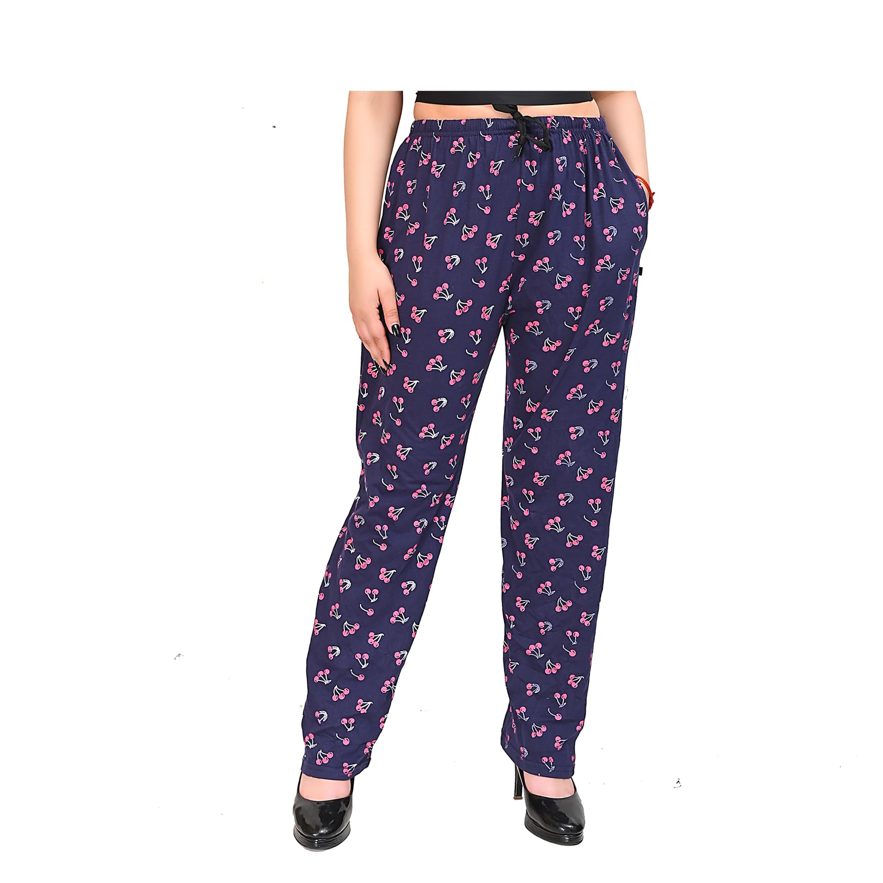 SK Hosiery Women's Super Soft Comfortable Cotton Printed Stretchable Pyjama Relaxed Lounge Pants with Pockets.-picture-17