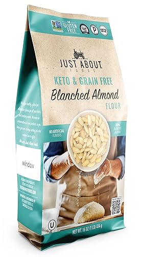 Just About Foods Harina de almendras blanqueadas 1 libra sin gluten