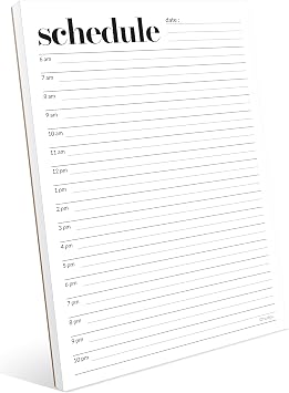 Daily Planner Notepad, Daily Schedule Pad, Tear-Off, A5 Size 5.8" x 8.3" To Do List Notepad, Productivity Planner for Work and Study, Premium Thick Paper with Cardboard Back Support by Hadigu.