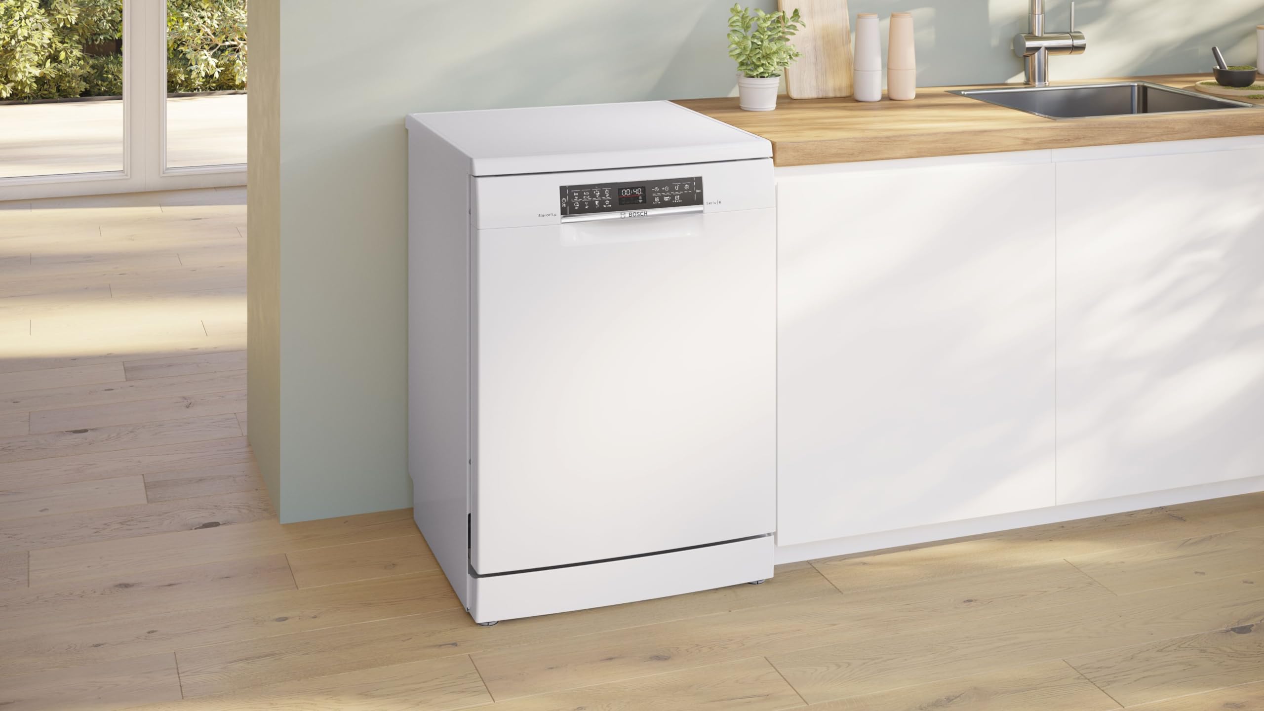 Bosch SMS6EDW00E- Série 6- Lave-vaisselle pose-libre - 60cm- 13 couverts- Silence Plus 42 db- Home Connect