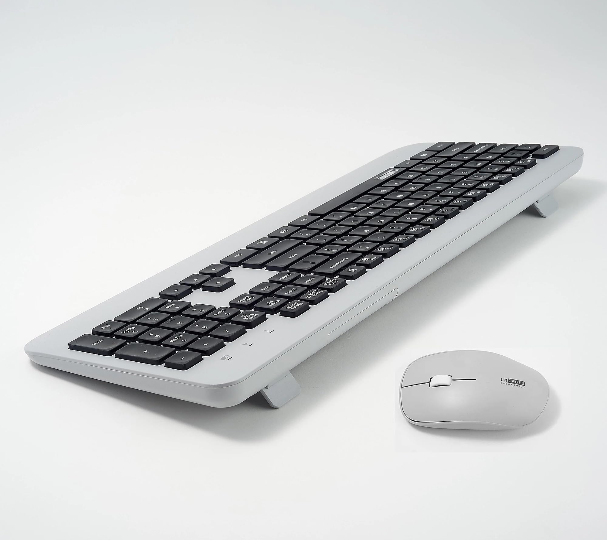 KM1 Wireless Keyboard and Mouse Combo, Slim, Quiet, 2.4 GHz with Single USB Receiver, Full-Size, Cordless, Durable & Low-Noise Design, Lag-Free, Modern & Colorful for Laptop & Desktop Computers
