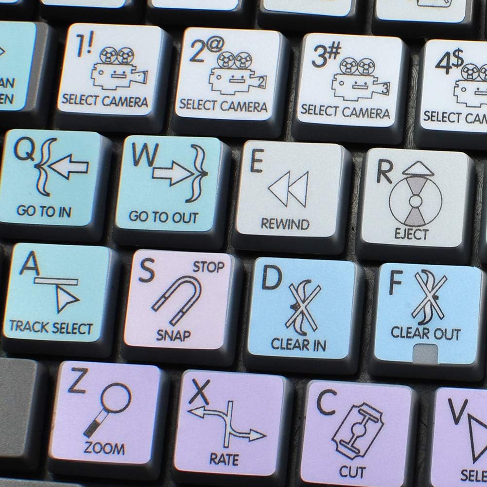 Adobe Premiere Galaxy Series NEW Keyboard Labels Shortcuts 12X12 Size