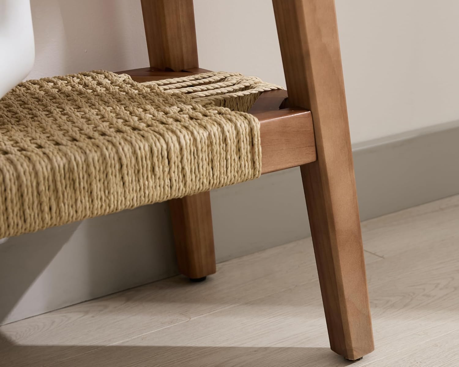 46 Inch Console Table, Farmhouse Wood Entryway Rustic Table with Wood Frame, Sofa Table Behind Couch for Entryway, Hallway or Living Room, Walnut Wood Color