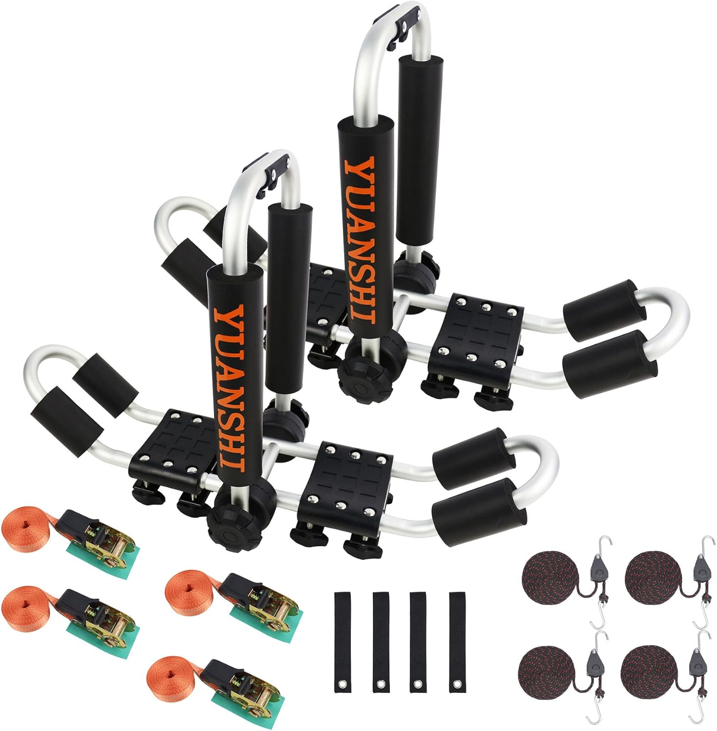Kayak Roof Rack 2-in-1 Aluminum Folding J Bar Roof Carrier Rack-Includes 8 Pcs Ratchet Tie and 4 Pcs Anchor Strap-Mount on SUV, Car,Truck Roof Top Crossbar-Easy to Carry 2 Kayaks/Canoes/Surf, 2Pack Kayak Roof Rack 2-in-1 Aluminum Folding J Bar Roof Carrier Rack-Includes 8 Pcs Ratchet Tie and 4 Pcs Anchor Strap-Mount on SUV, Car,Truck Roof Top Crossbar-Easy to Carry 2 Kayaks/Canoes/Surf, 2Pack