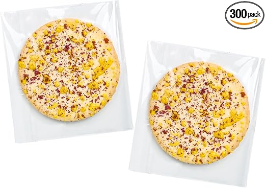 300 Pcs Self Adhesive Cookie Bags, 4x6 Inches Self Sealing Cellophane Bags, Clear Resealable Cellophane Bag for Packaging, Cookies, Gifts, Candy, Food