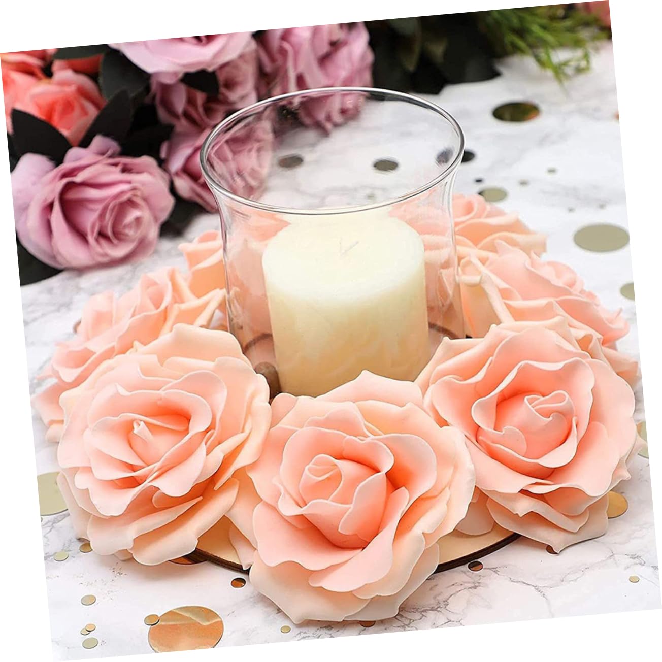 Didiseaon 5pcs Wooden Wreath Frame Round Floral for Holiday Decor Crafting Supplies for Christmas Year and Valentine Day Celebrations