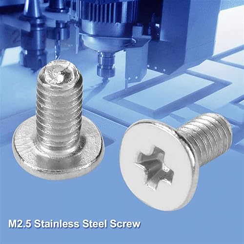 Miniatura 3 de WQAZ Socket Head Cap Screws 100PcsSet Stainless Steel Screw Flat Head Screws Machinery Repair Parts Fastener tornillos High Strength and Anti-Rust
