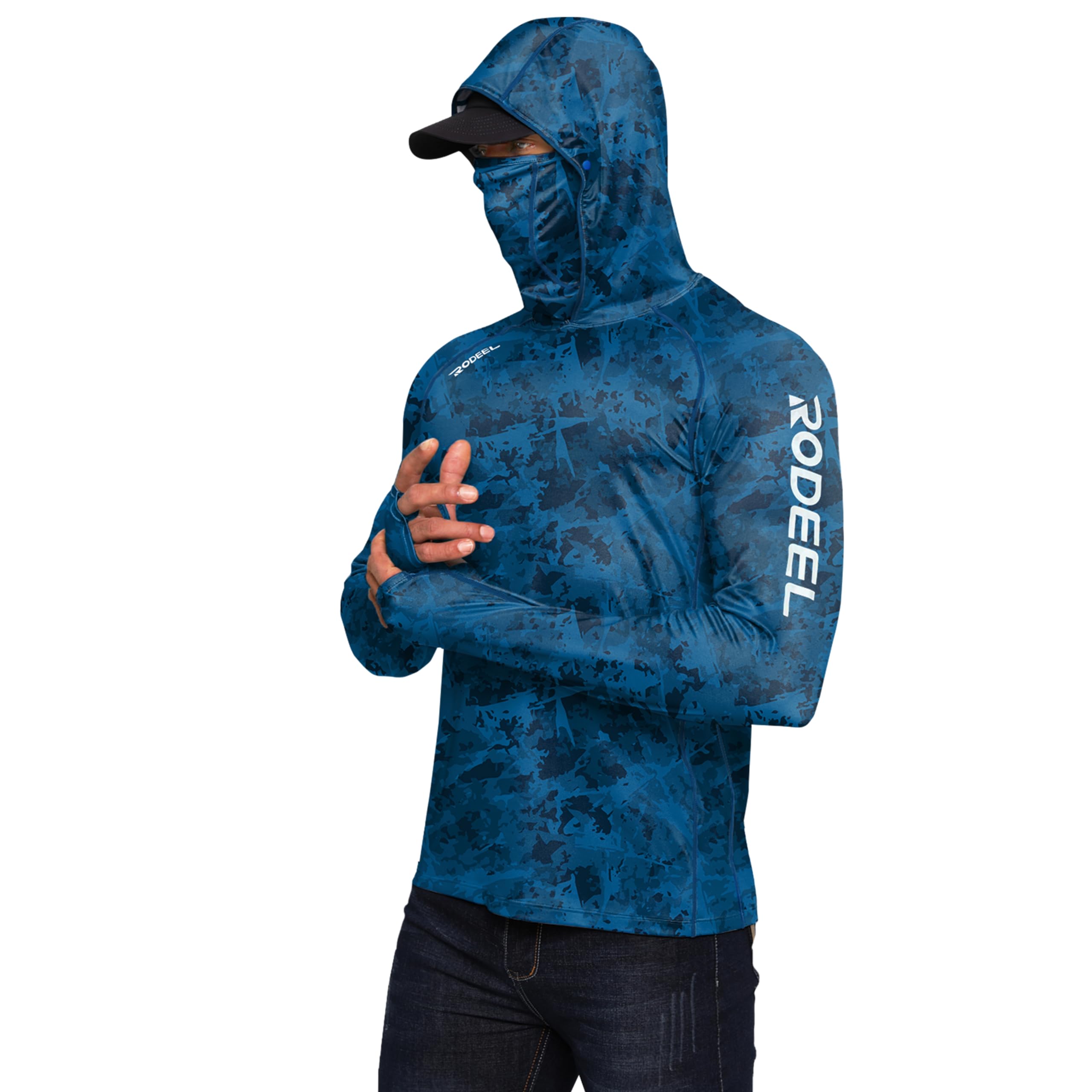 Rodeel Men's UPF 50+ Performance Fishing Hoodie