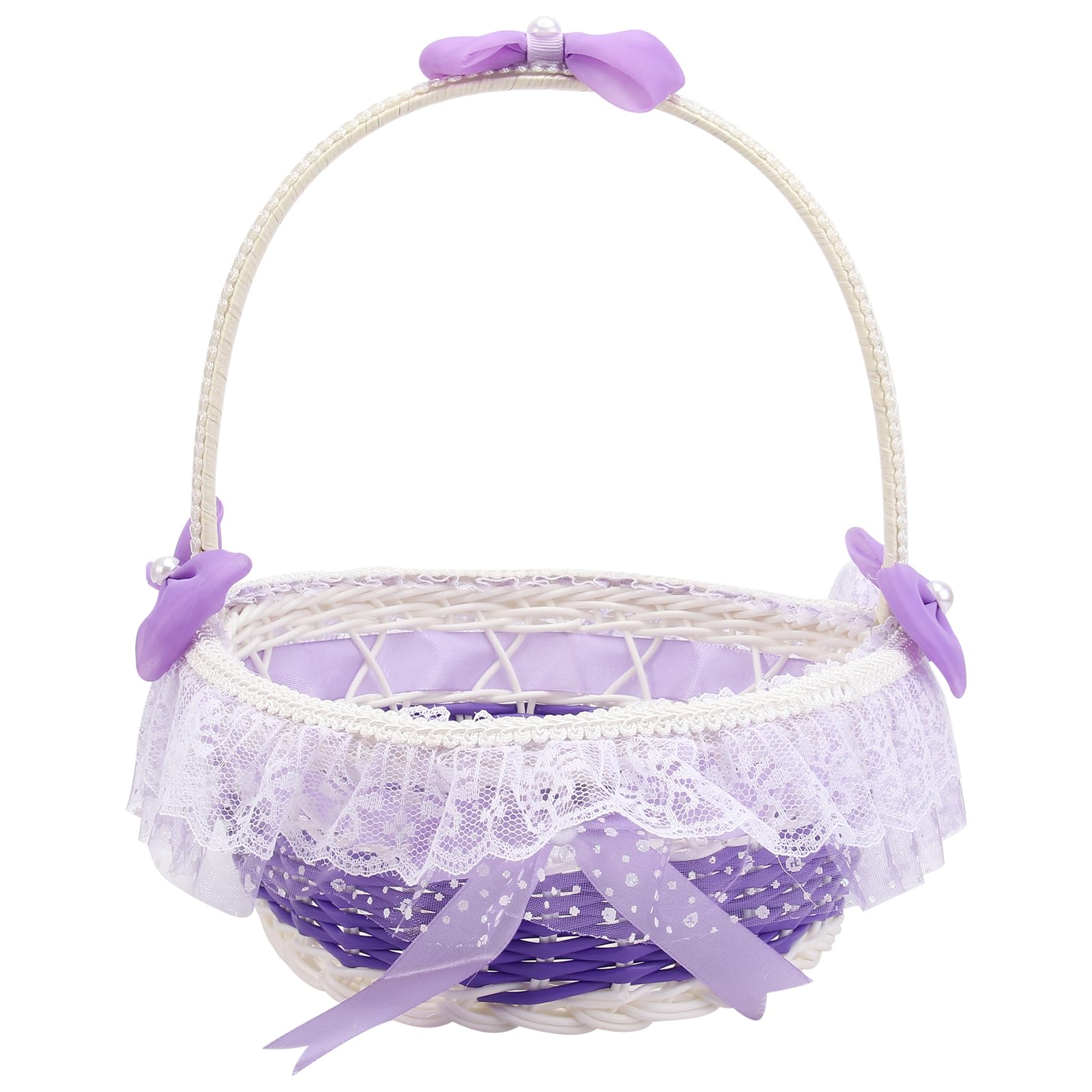 Panier de rangement décoratif PRETYZOOM en vannerie fine pour cérémonie chic