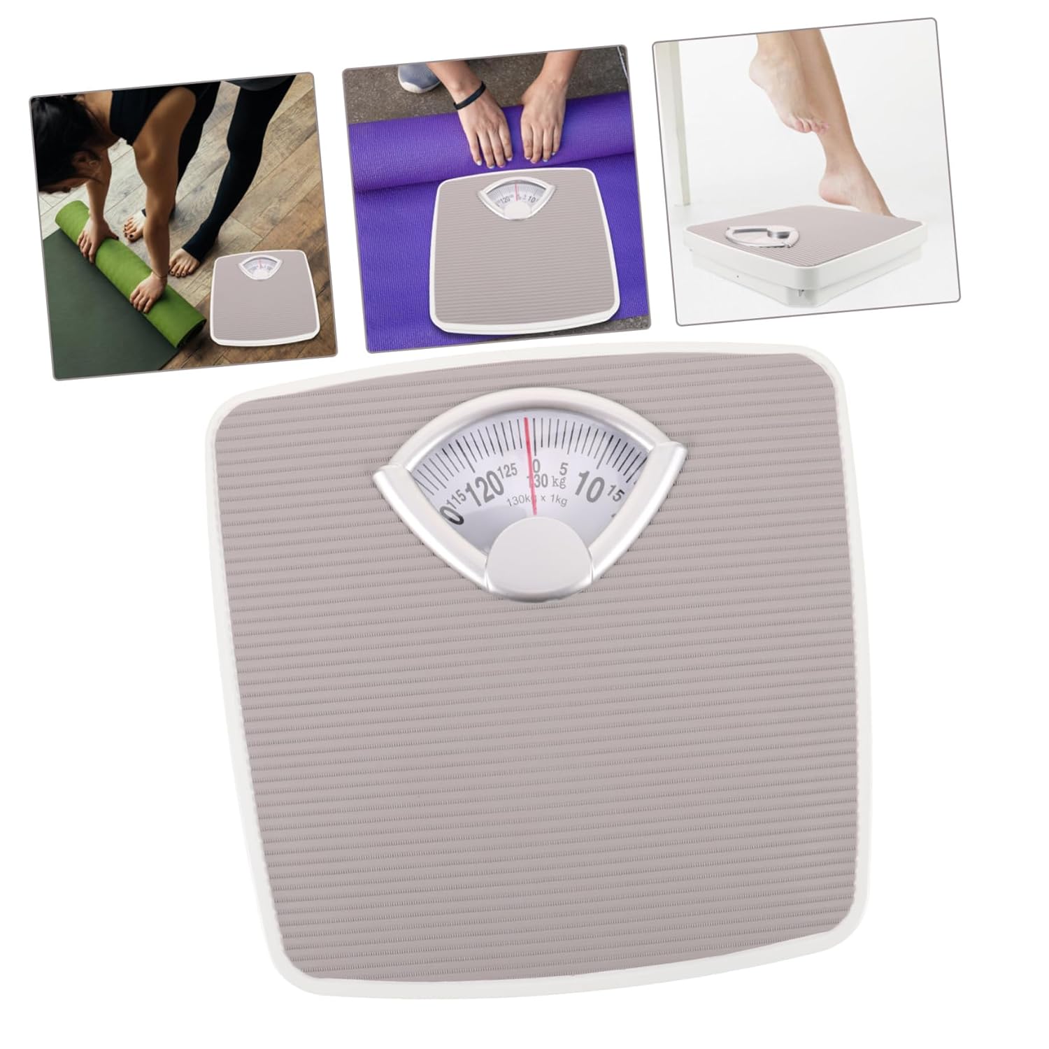 VALICLUD Mechanical Scale Analog Bathroom Weight Scale for Body Weight Tracking Iron Construction Home Fitness Monitor