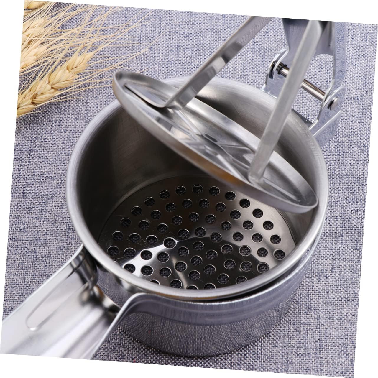 LIFKOME Style Potato Press Fine Strainer Food Strainer Fruit Masher Multi-use Dishwasher Safe