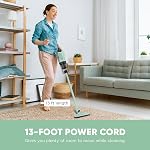 KEROMEE Corded Stick Vacuum Cleaner, 14kpa Powerful Suction Handheld Vacuum Cleaner with Crevice Tool, Small Vacuum Cleaner for Hardwood Floor Pet Hair Staircases Sofa Window