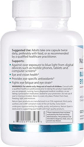 Miniatura 3 de Vitamina ocular contiene zinc, vitaminas C, E, luteína y zeaxantina para apoyar la fatiga ocular, exposición a la luz azul de la electrónica,