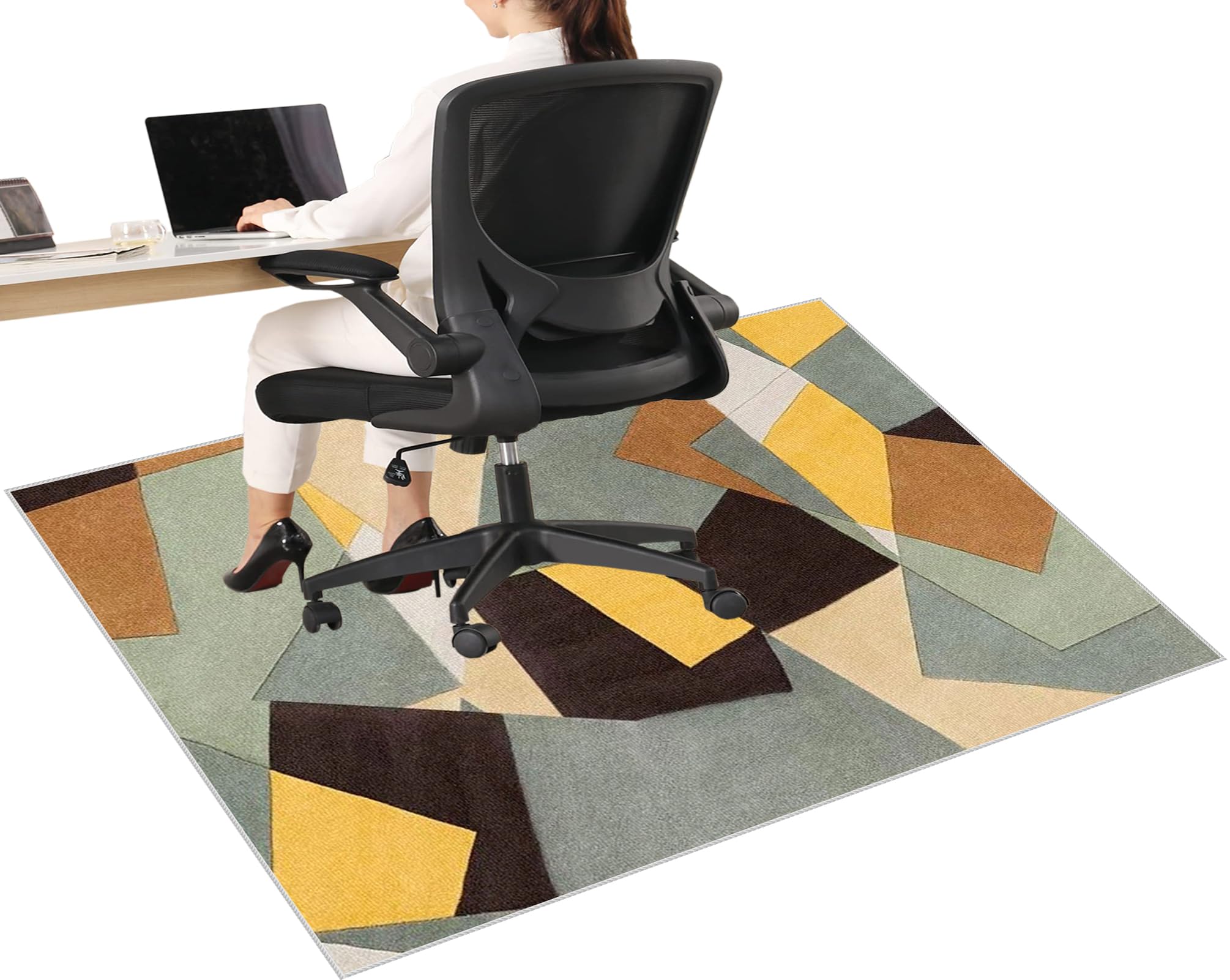 Office Chair Mat for Hardwood/Tile Floor, Computer Gaming Chair Mat, Desk Chair Floor Protector Mat Rug for Gaming Rolling Chair, Carpet Protector Chair Mat for Home and Office Floor Mat 120 x 140 cm