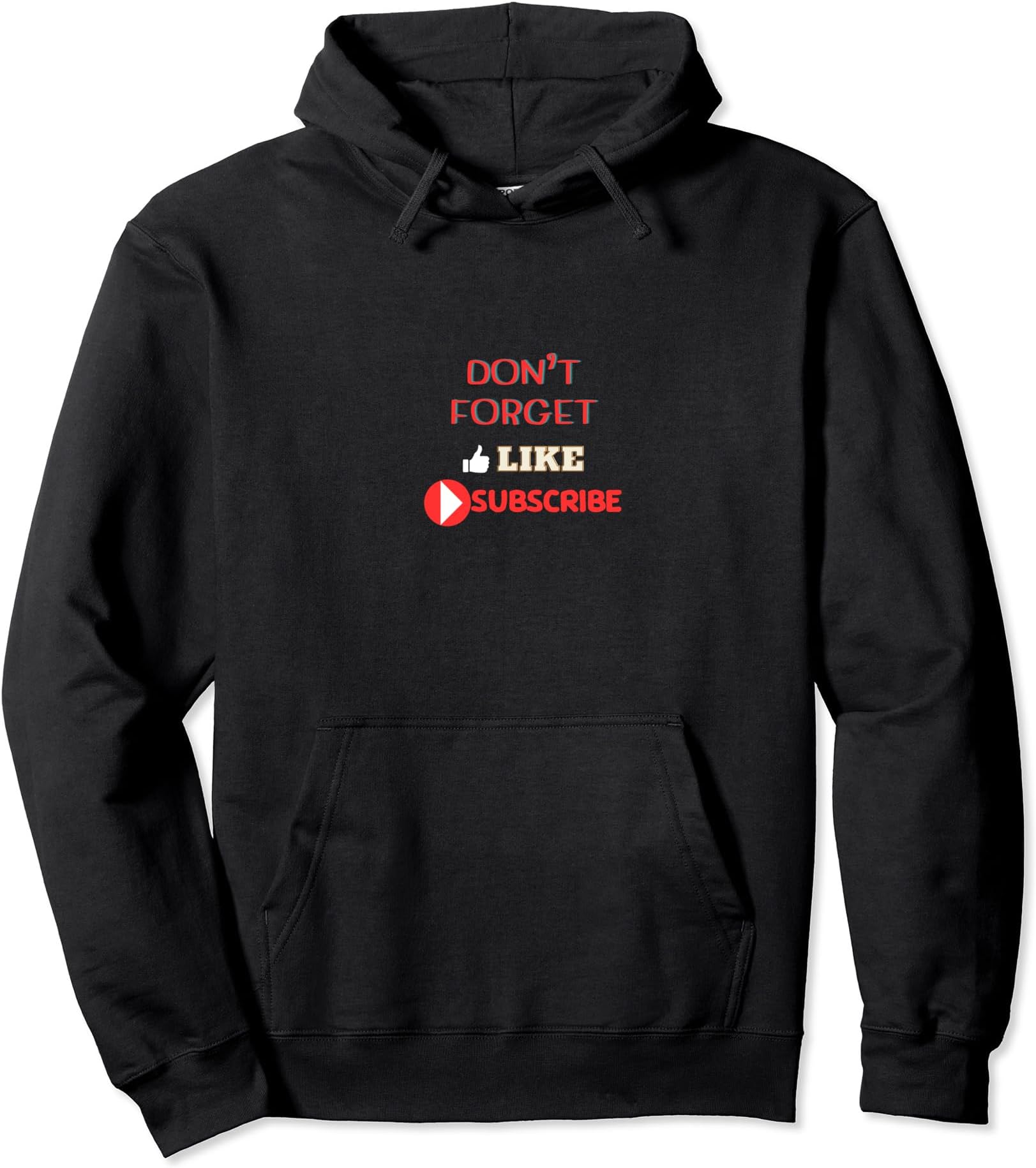 Friend Matching Gift by YuiInfluencer Social Media Content Creator Like Subscribe Pullover Hoodie