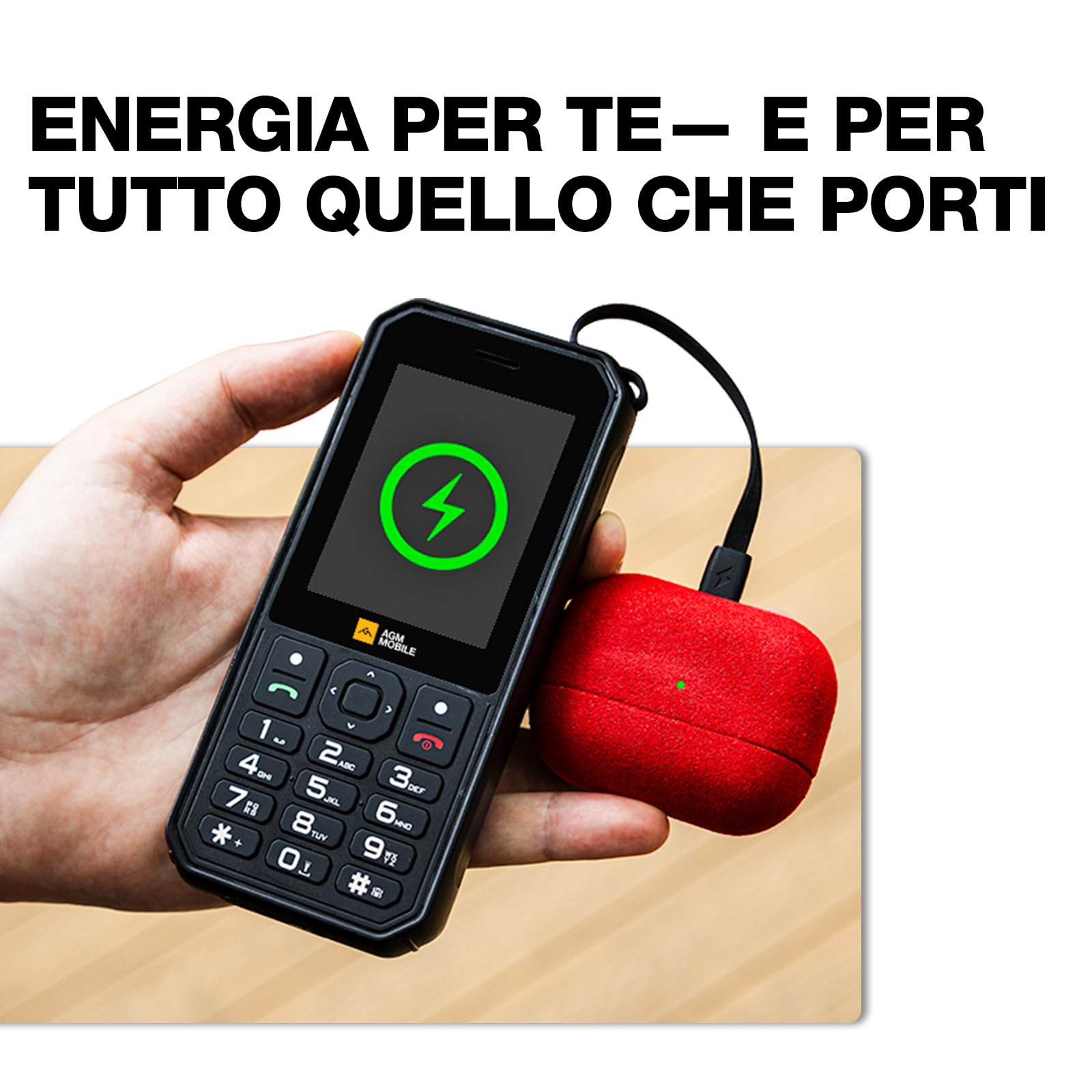AGM M11 4G Outdoor Phone 4000mAh Power Bank - Dettaglio