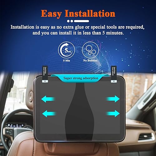 Miniatura 6 de R RUIYA Protector de pantalla trasera Chevy Tahoe 2023 para Chevy Tahoe Suburban GMC Yukon 2021-2023 para asiento trasero dual Entertainment de 12.6