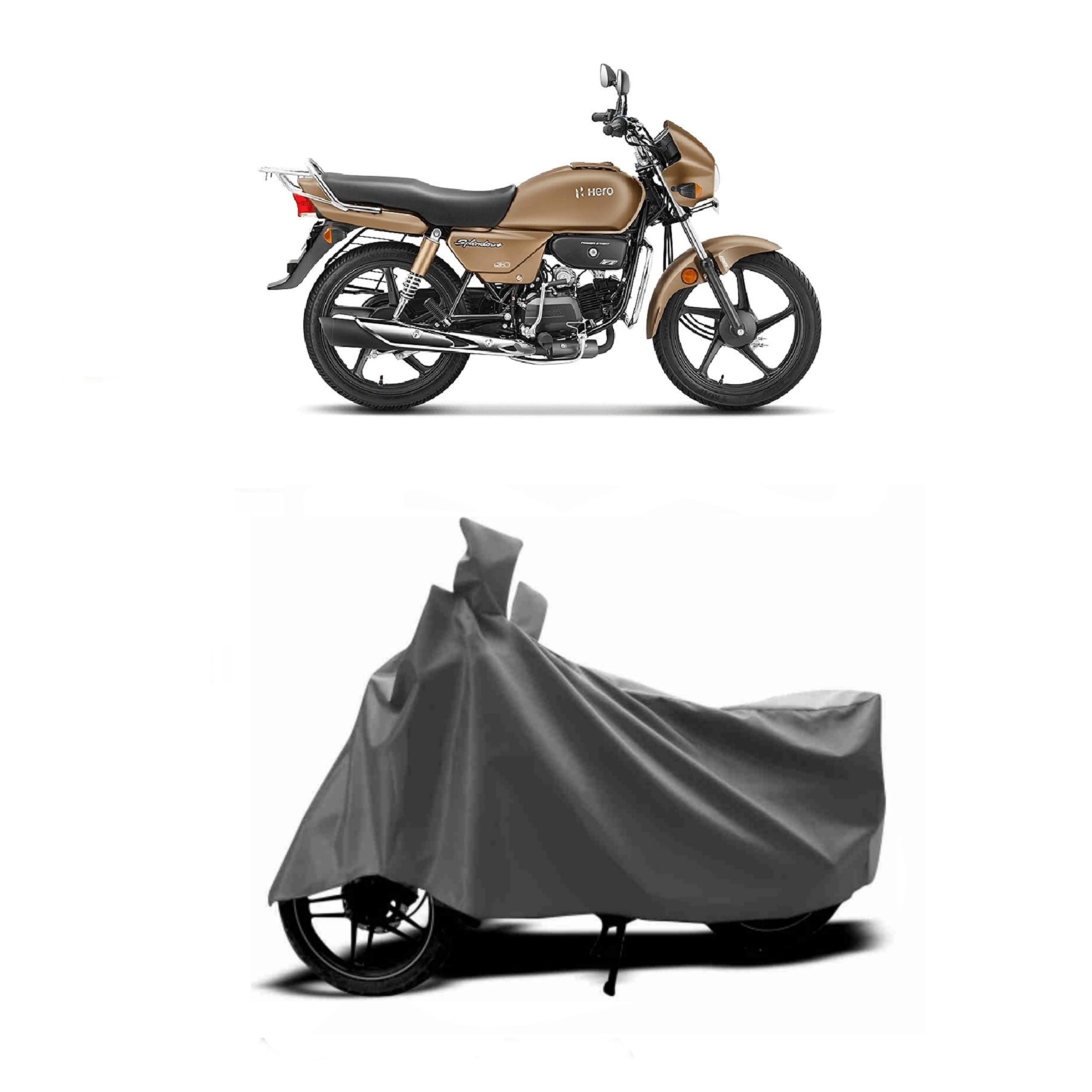 Waterproof -Dust-Proof-Bike/Scooty Cover, For New Bs6 Hero, I Smart, Passon Pro, Platina, Cb Shine, Splendor, Activa 6G, Black (B0B5WNZQHR) Amazon Price History, Amazon Price Tracker