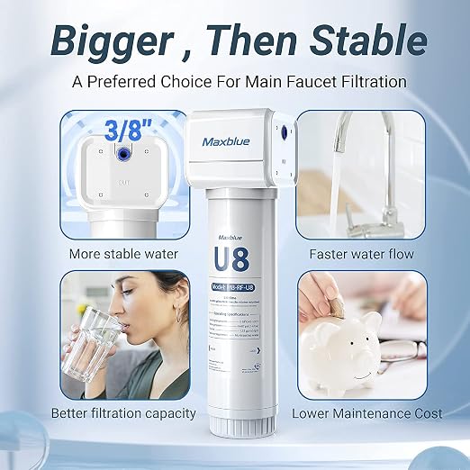 Filtro de agua bajo mesada U8-ST Maxblue miniatura 4