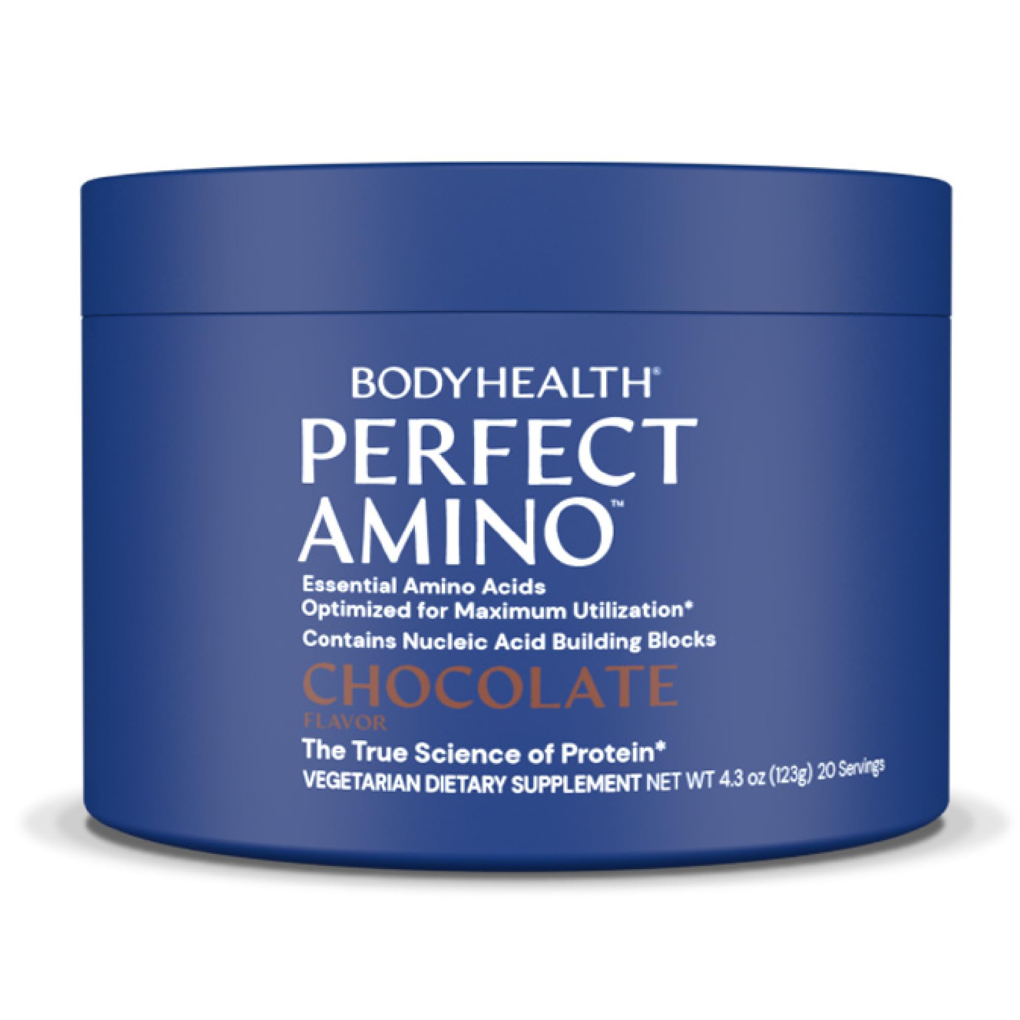 BodyHealthPerfectAmino Powder - BCAA and EAA Powder for Pre and Post Workout - Amino Acid Energy Drink for Men and Women to Support Lean Muscle and Recovery - Chocolate - 20 Servings