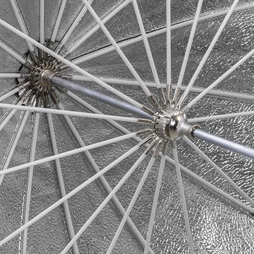 Miniatura 7 de Glow Easy Lock - Paraguas grande de fibra de vidrio con cuentas profundas (51 pulgadas)