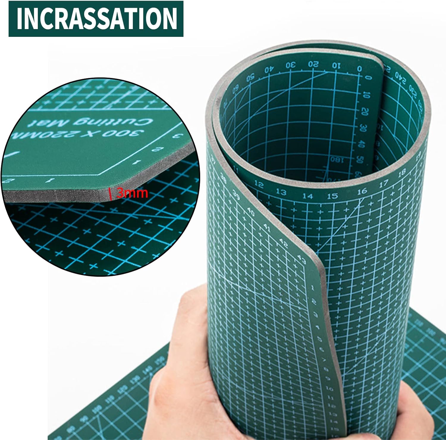 Eagles Self-Healing Cutting Mats - 12" 18" Gridded Mat,Double Sided Rotary Cutting Mat,Ideal for Quilting, Sewing, Scrapbooking and All Arts & Crafts Projects