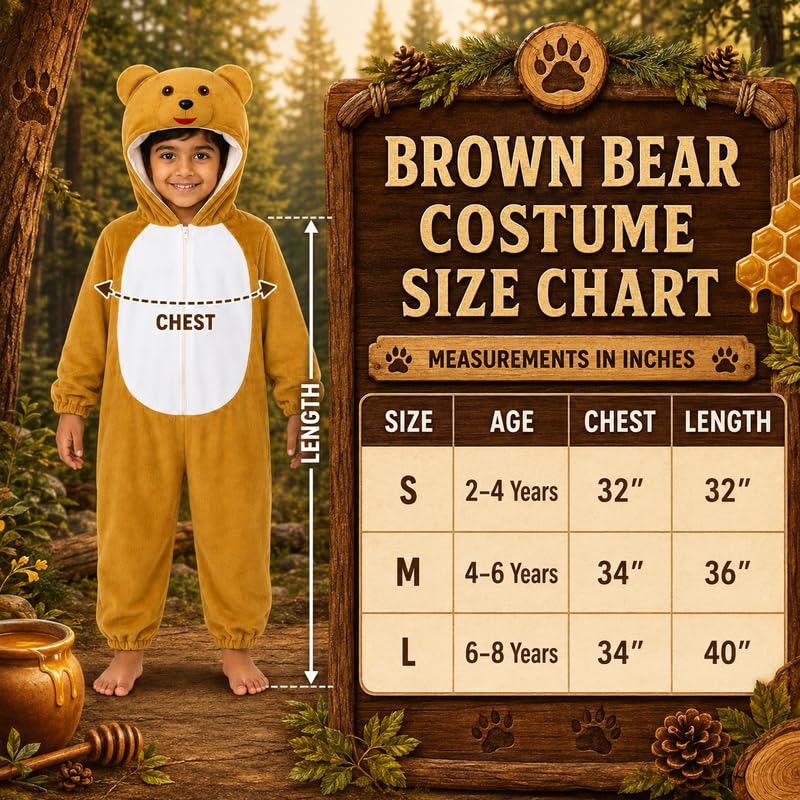 Image of Animal Costume for Kids | Plush Fancy Dress Costume for Boys & Girls |School Fancy Dress, Annual Day, Jungle Theme, Role Play, Halloween & Birthday Party