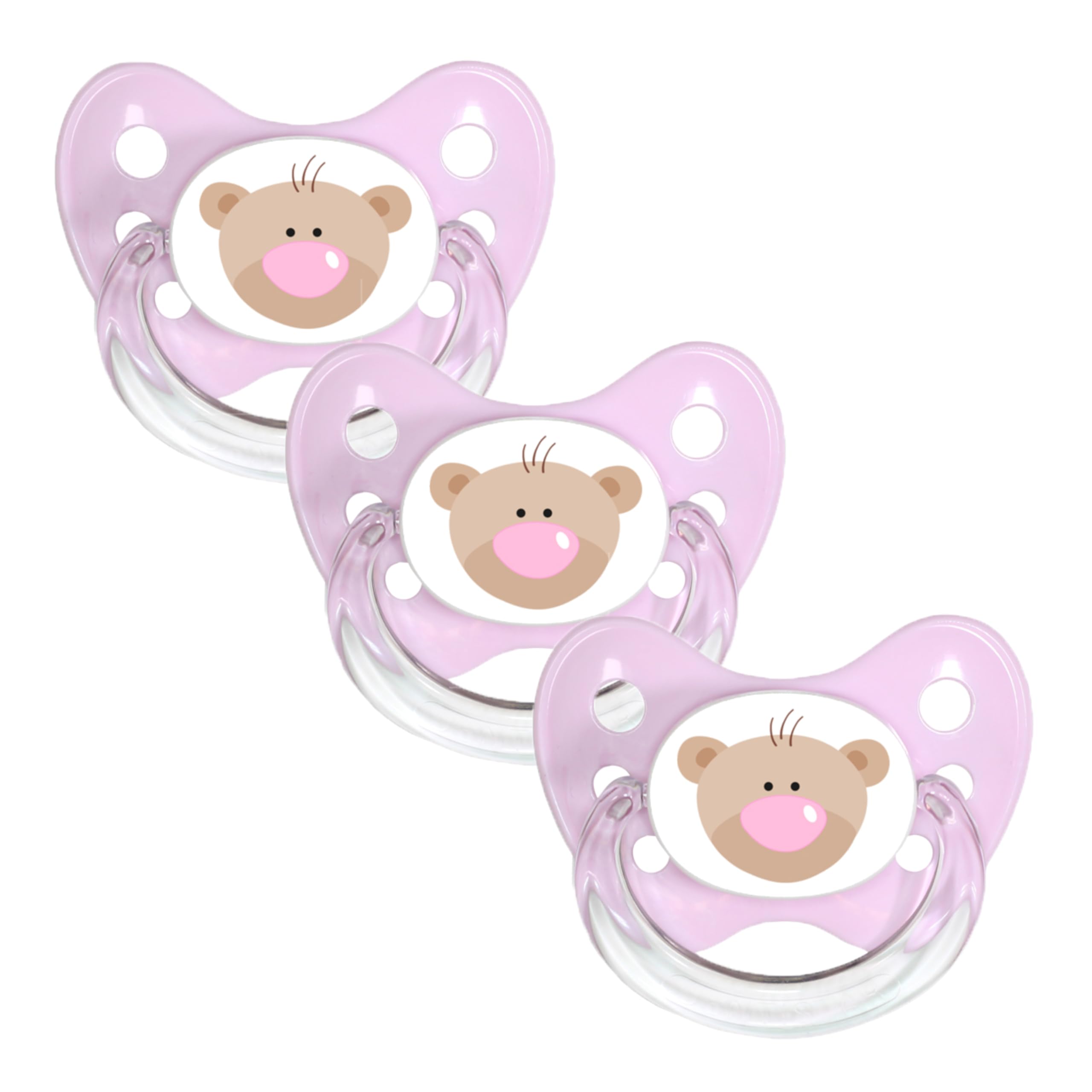 dentistar Set de 3 Chupetes Ortodónticos de Silicona – Talla 1, 0-6 meses – Chupete recien nacido previene la desalineación de los dientes – Libre de BPA – Corazón, Azul — view 29