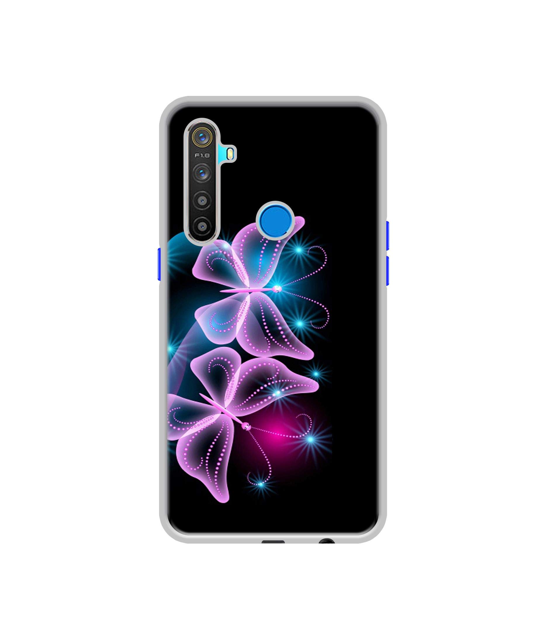 Amazon Brand - Solimo Designer Butterflies Neon Light UV Printed Soft Back Case Mobile Cover for Realme 5 / Realme 5s / Realme 5i (B0854FR373) Amazon Price History, Amazon Price Tracker