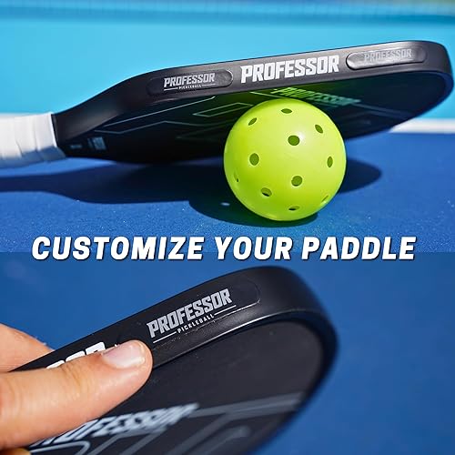 Miniatura 5 de Professor Pickleball Cinta de plomo para paletas de pickleaball, paquete de 10 barras preponderadas de 0.11 onzas (0.11 oz), añade potencia y