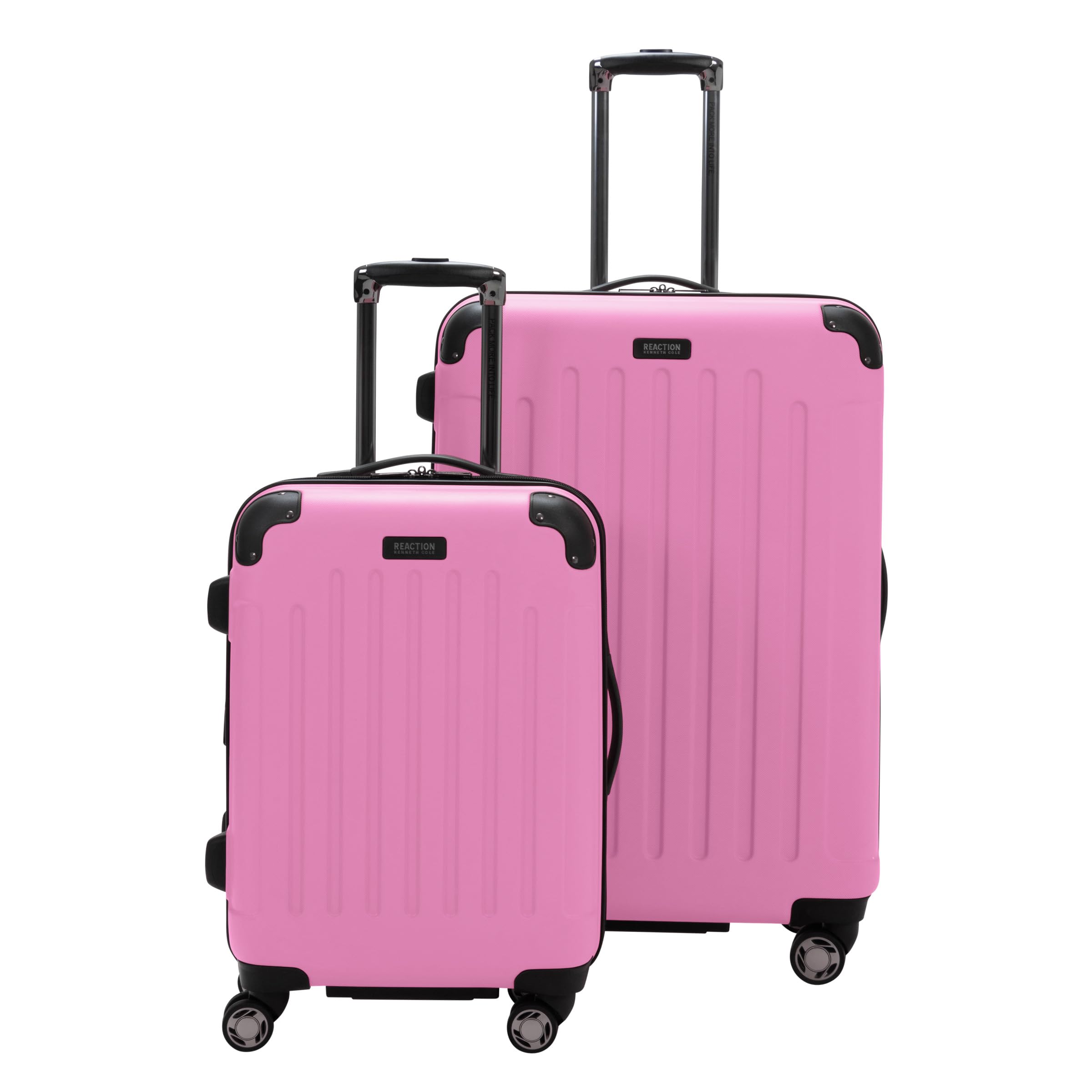 Kenneth Cole REACTION Renegade Luggage Expandable 8-Wheel Spinner Lightweight Hardside Suitcase, Watermelon, 2-Piece Set (20"/28")