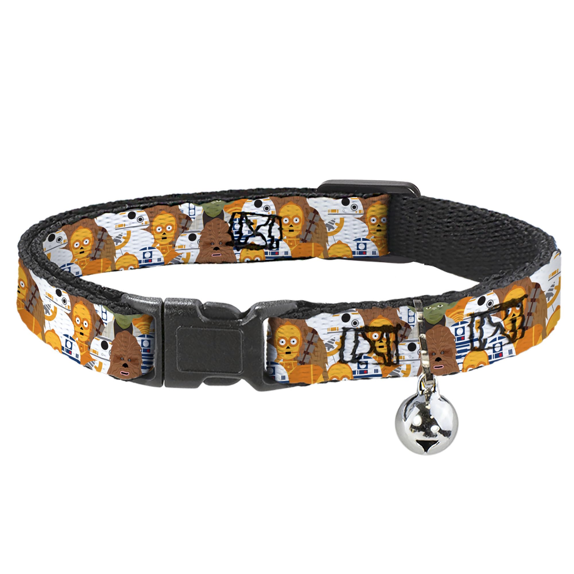 Collar de gato Star Wars para juegos seguros en casa con clip breakaway y campana sonora