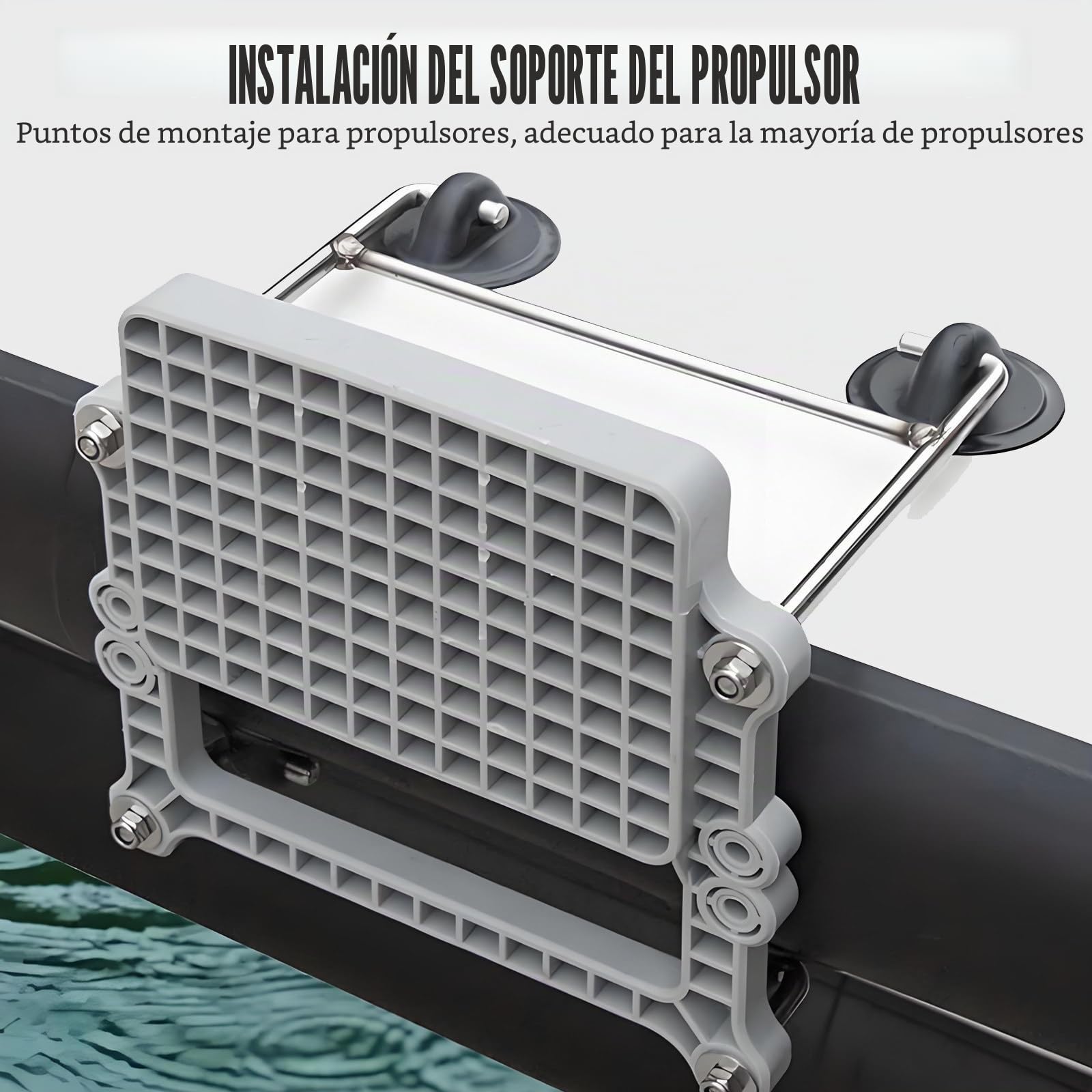 Pontón flotante inflable de alta capacidad 200 kg espesor 30 cm con hélices para pesca y actividades acuáticas al aire libre