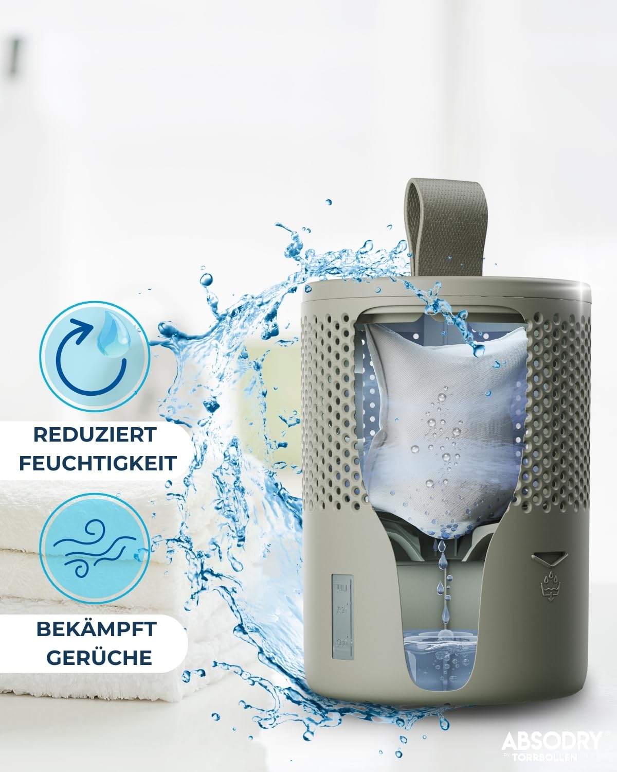 Absodry Deumidificatore Senza Corrente Fino A 25 M² Con Ricarica In Plastica Riciclata Per Soggiorno Bagno Cantina Appartamento Confezione Da 4 Verdi