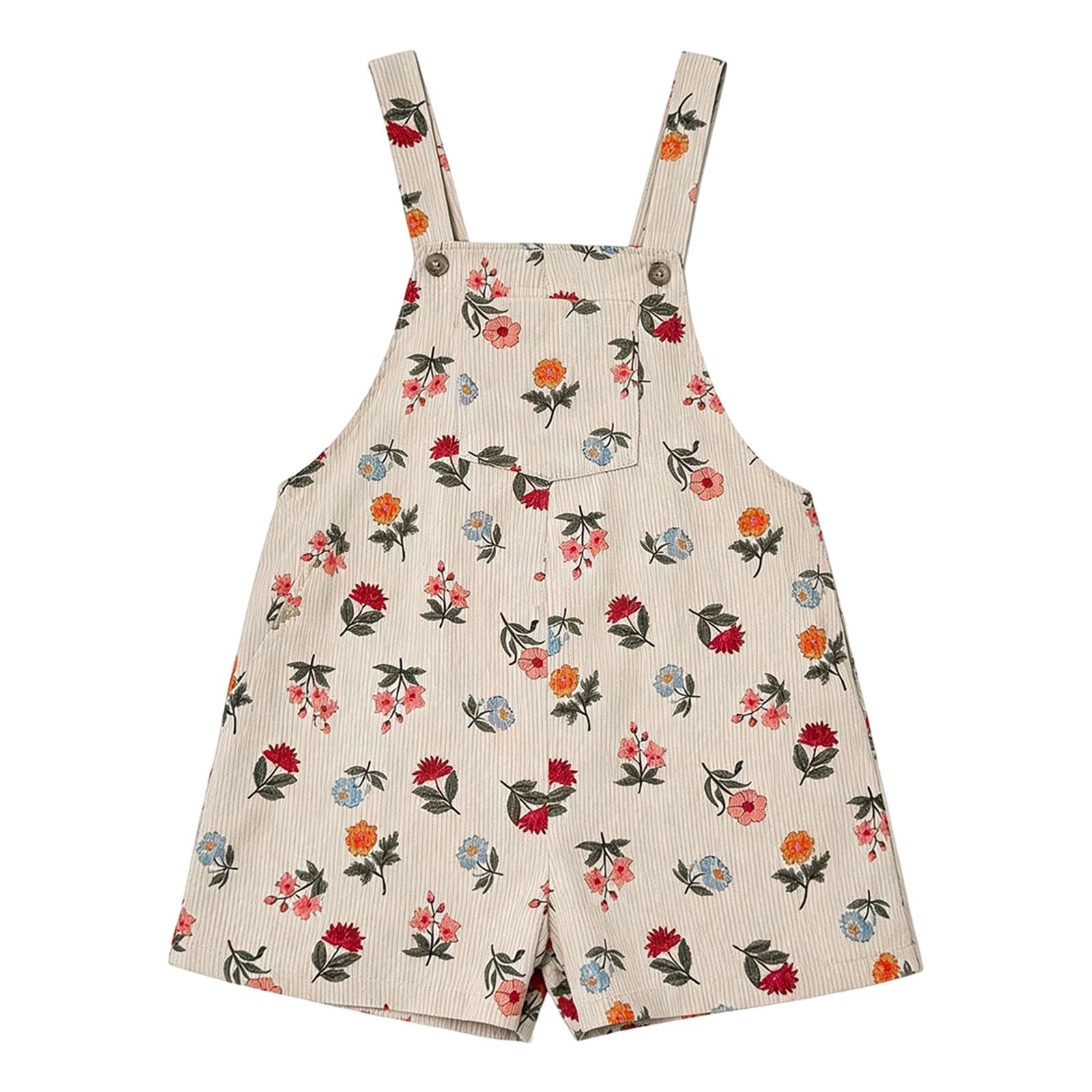 Umstandslatzhose Kurz Damen Sommer Latzhose Cord Umstands Jumpsuit mit Blumenmuster Locker Maternity Overalls Ärmellos Schwangerschaftshose Shorts mit Verstellbaren Trägern