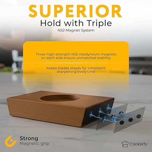 Miniatura 3 de Afilador de Cuchillos SS304 - Afilador de cuchillos de cocina con 15 y 20 ángulos, kit de afilado de acero SS304 con diamante 400 y 3000 discos de