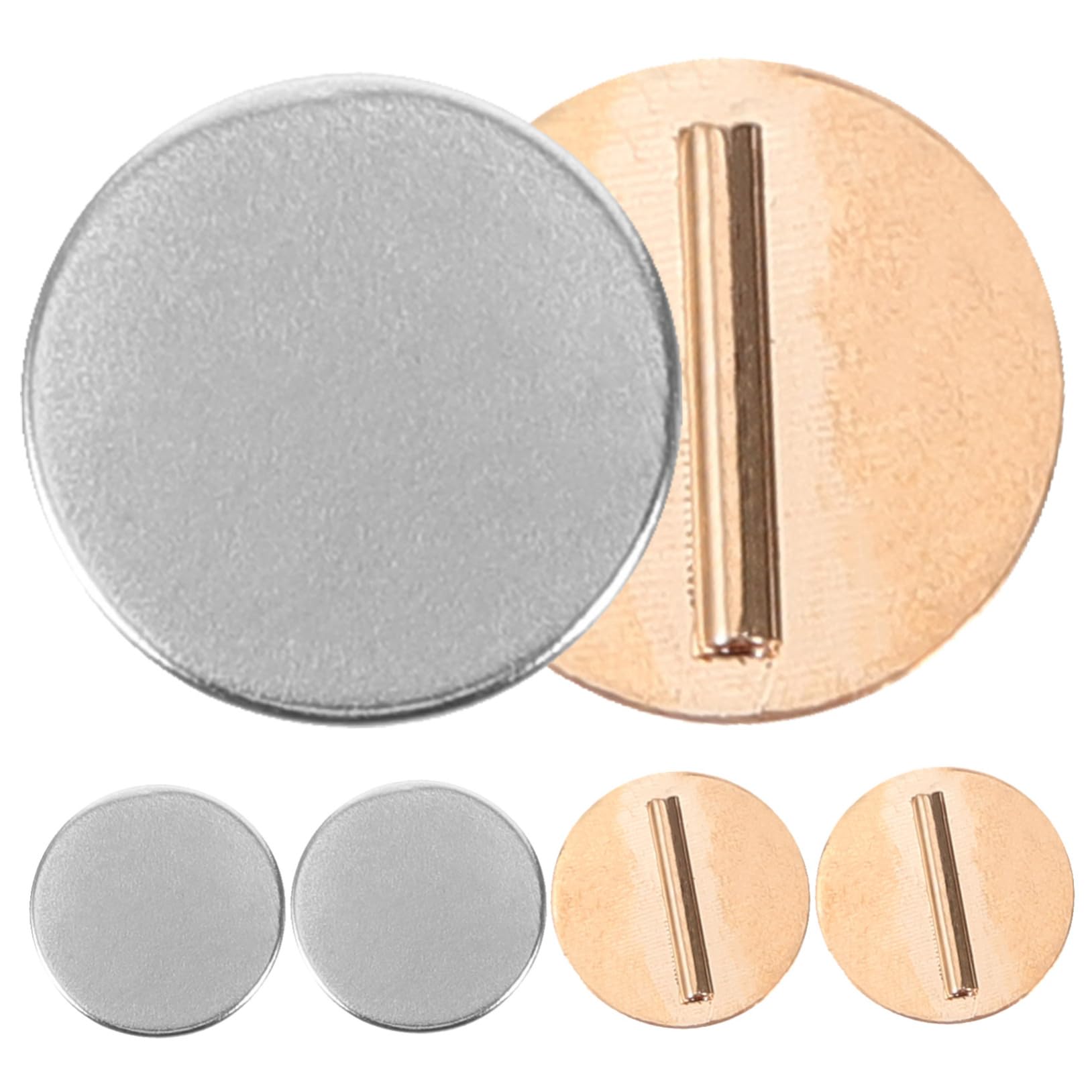 Broches magnéticos para ropa de metal: juego de 3 pares de hebillas fuertes reusables