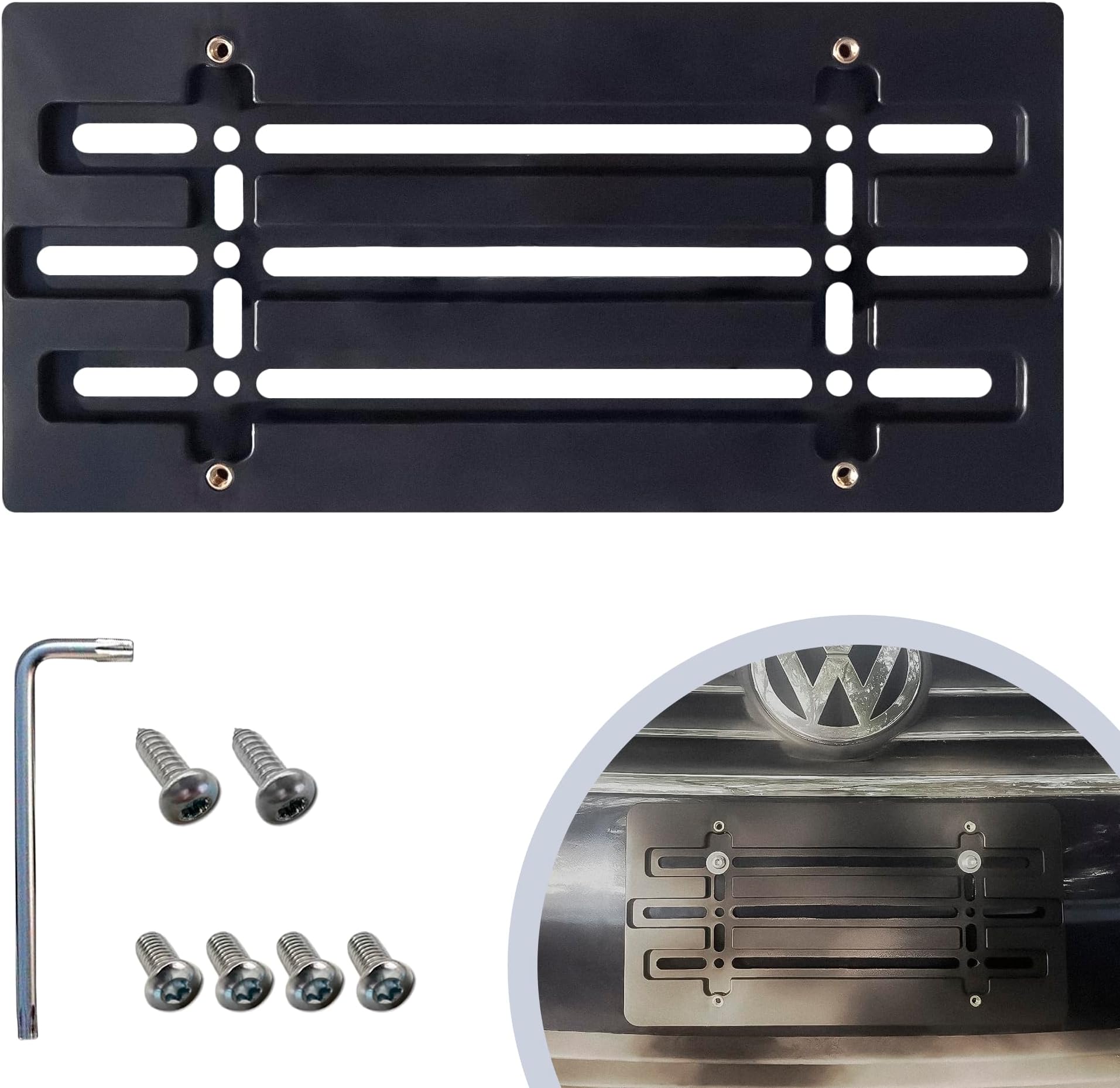 Amazon.com: Front Bumper License Plate Bracket for BMW 2000-2023, Plate ...