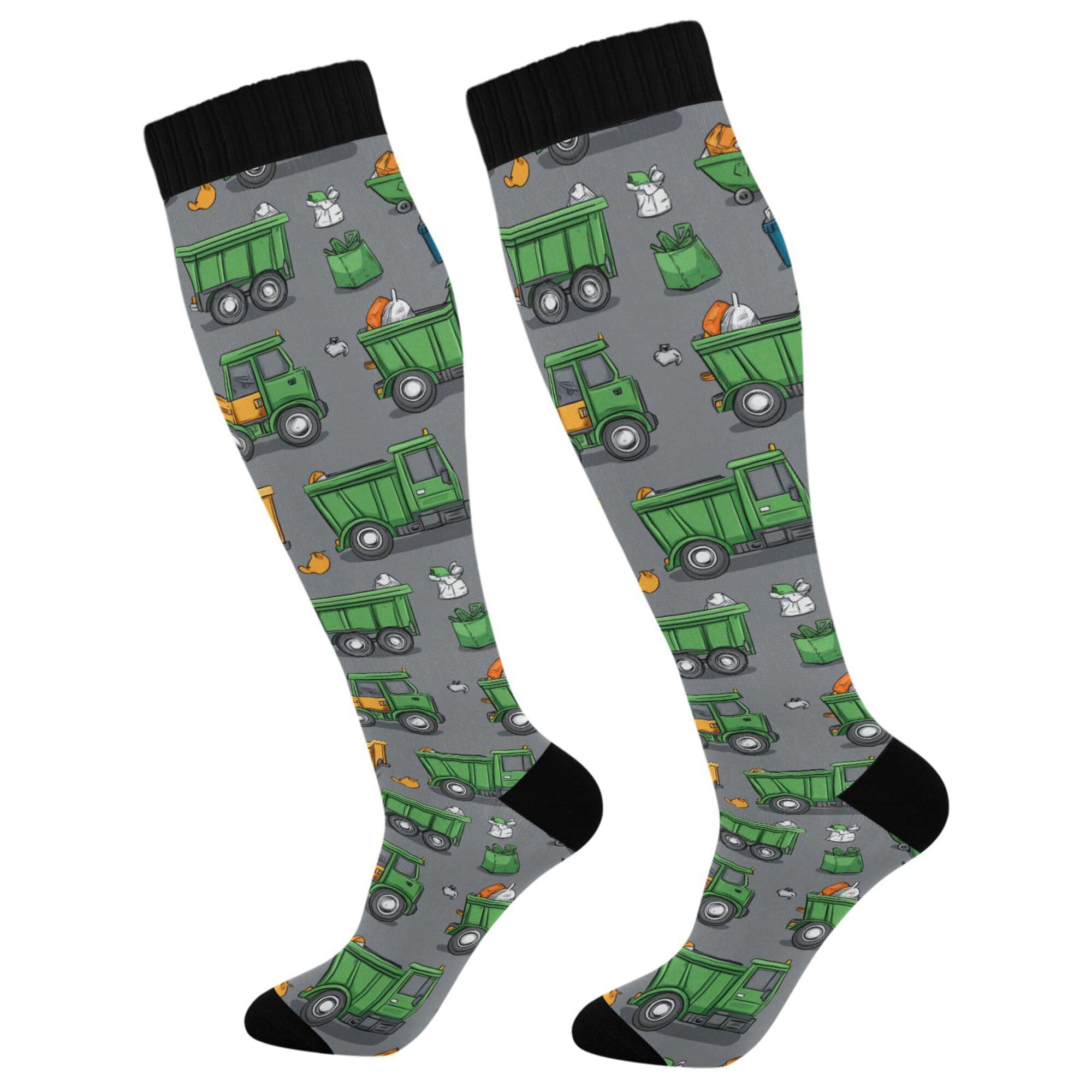 Compression Socks for Men and Women Circulation Wide Calf Knee High Socks Support for Running Medical Travel
